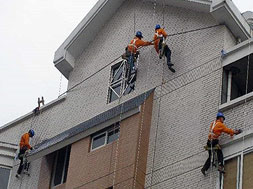 奥体山水大厦南京外墙防水整体维修